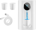 Automatic Mouthwash Dispenser 18.26Oz(540Ml) Touchless Electric Mouth Wash Dispensers Bathroom Accessories with 2 Magnetic Cup 3 Modes Wall Mounted Mouth Wash Dispenser for Home Kid (White)