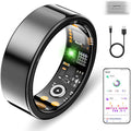 Smart Ring for Women Men, Sleep Activity Health Tracker Ring, Black 12