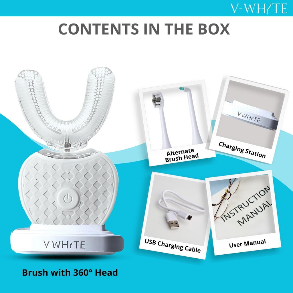 Ultrasonic U Shaped Auto Brush for Adults - Automatic Toothbrush