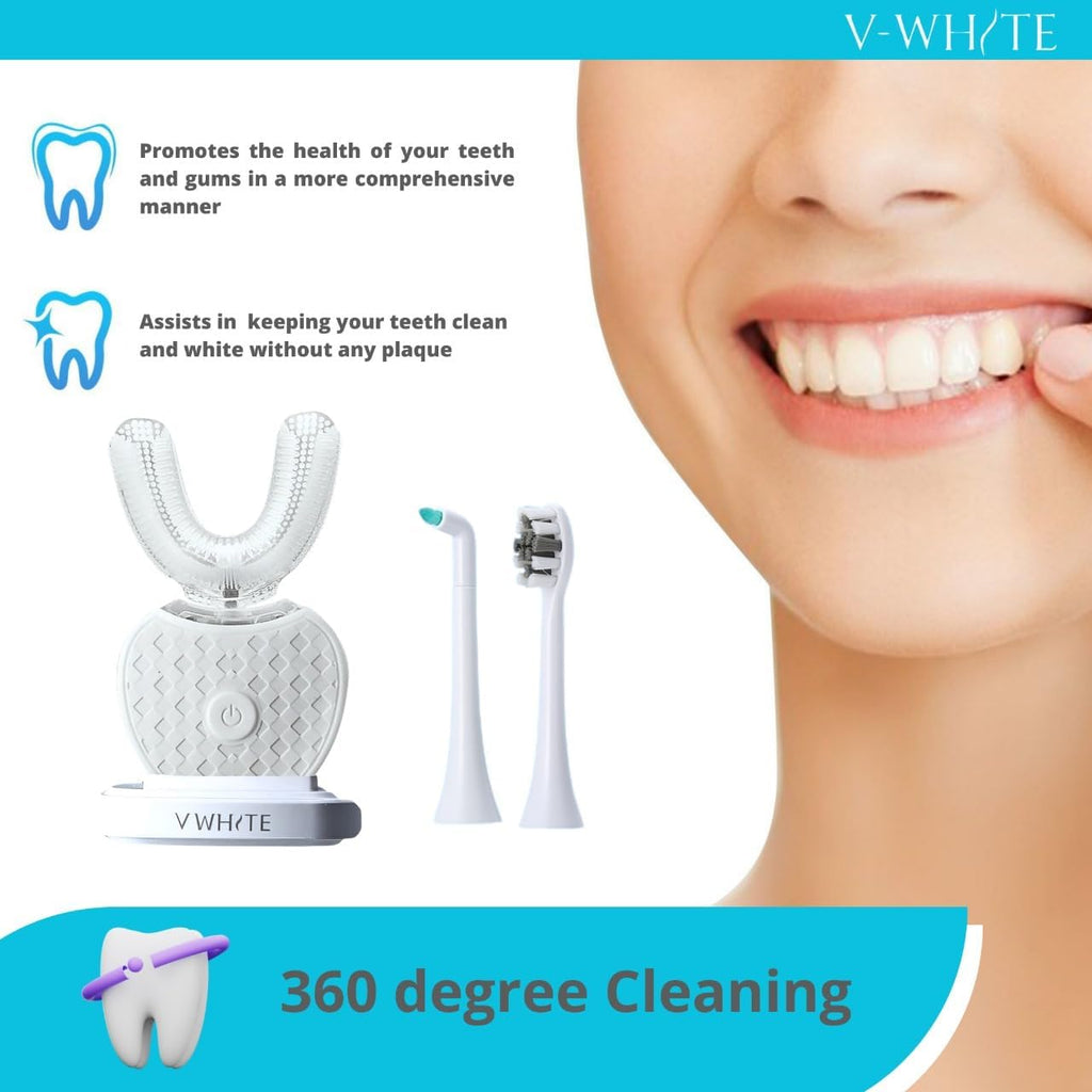 Ultrasonic U Shaped Auto Brush for Adults - Automatic Toothbrush
